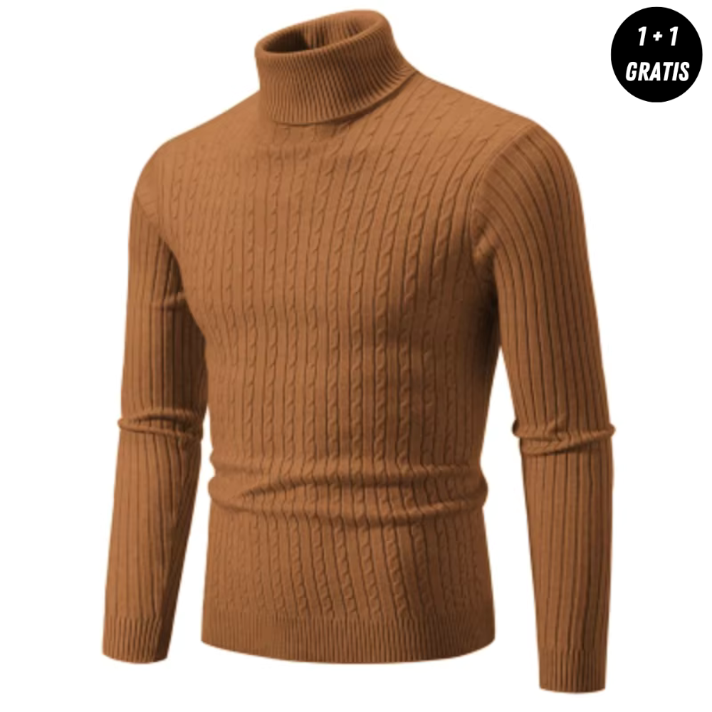 Warmer Strickpullover mit Rollkragen - ENZO