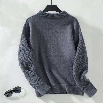 Einfarbiger Casual Pullover