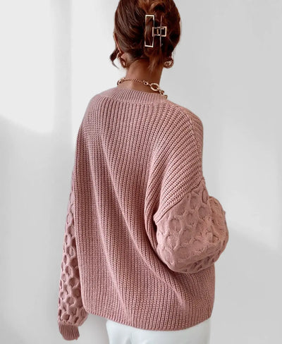 Amber farbener Strickpullover