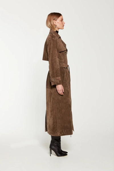 MARISOL - Seiden-Trenchcoat