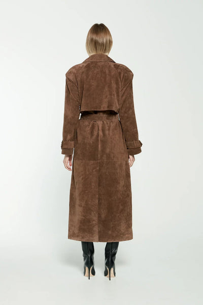 MARISOL - Seiden-Trenchcoat