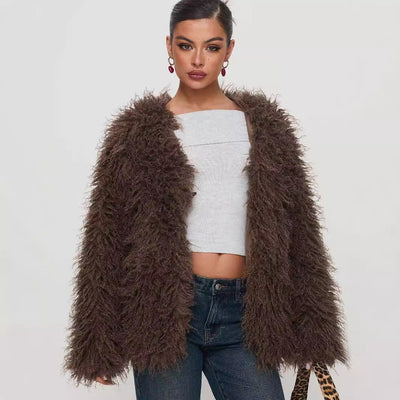 Lea | Gemütliche Fake-Fur-Jacke