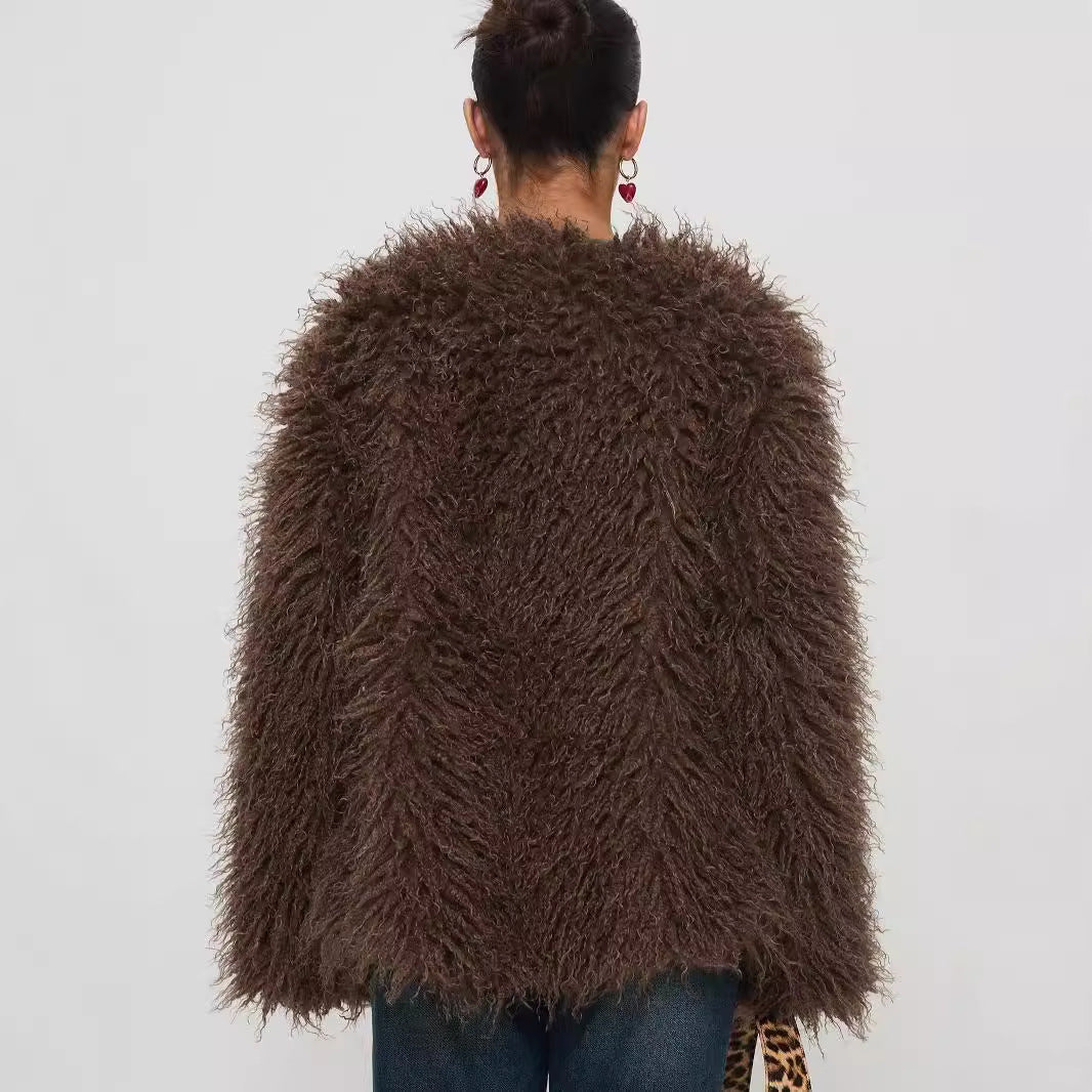 Lea | Gemütliche Fake-Fur-Jacke