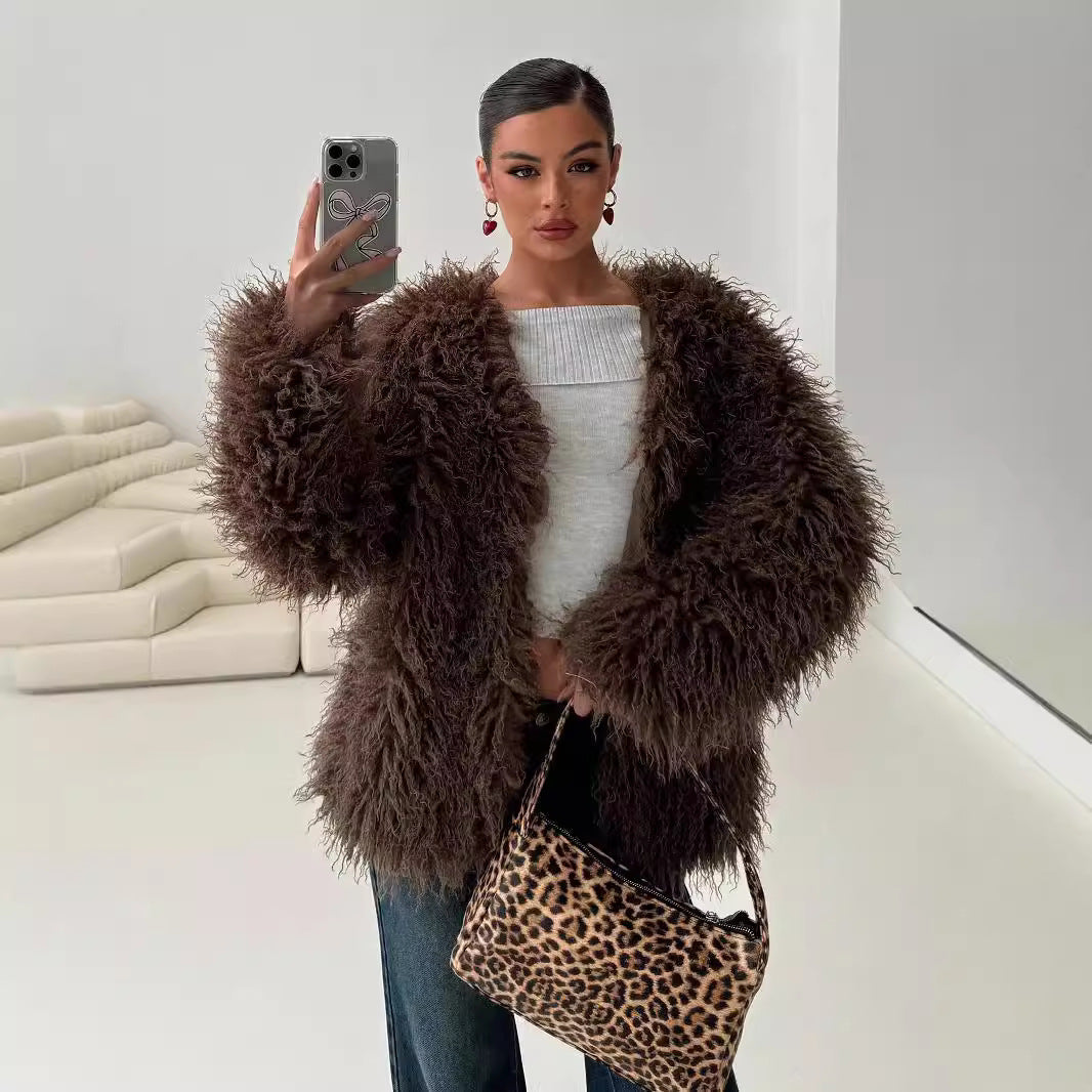 Lea | Gemütliche Fake-Fur-Jacke