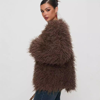 Lea | Gemütliche Fake-Fur-Jacke