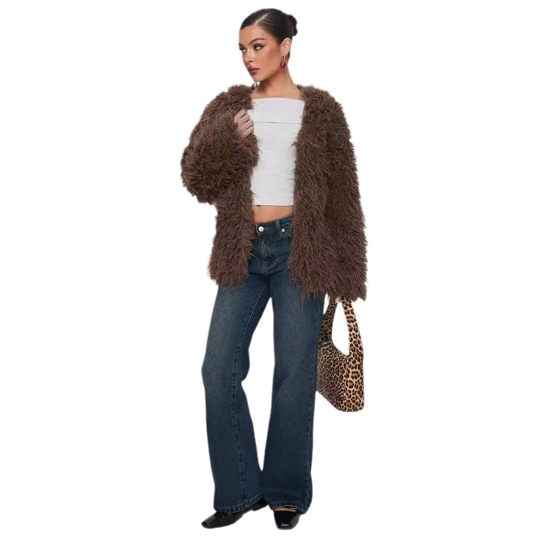 Lea | Gemütliche Fake-Fur-Jacke