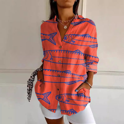 Tani | Vibrant Pattern Blouse