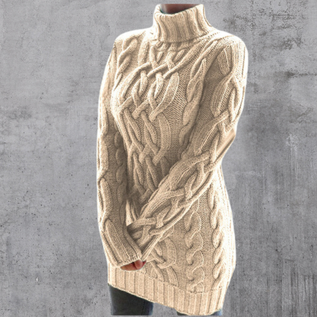 Lyra™ - Eleganter und warmer langer Rollkragenpullover