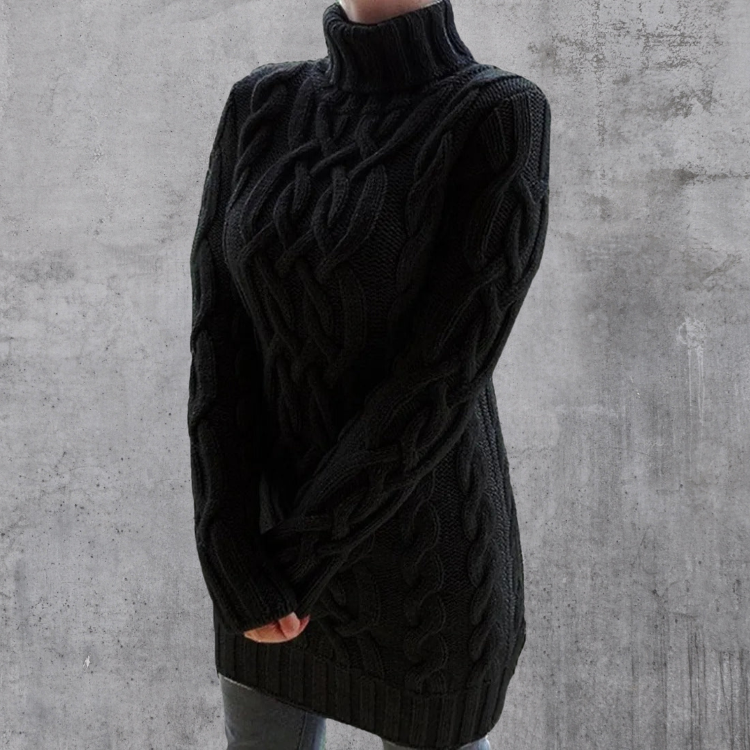 Lyra™ - Eleganter und warmer langer Rollkragenpullover