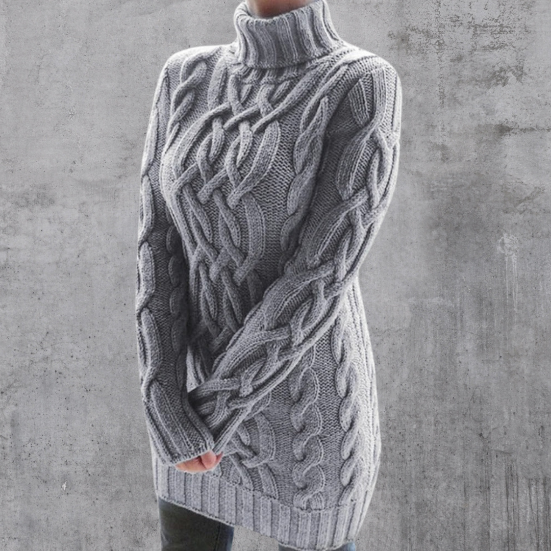 Lyra™ - Eleganter und warmer langer Rollkragenpullover