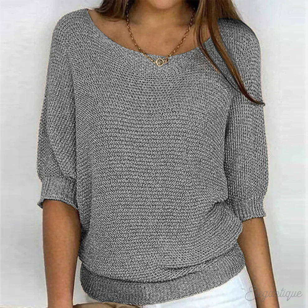 Anabella™ - Eleganter Wickelstrickpullover