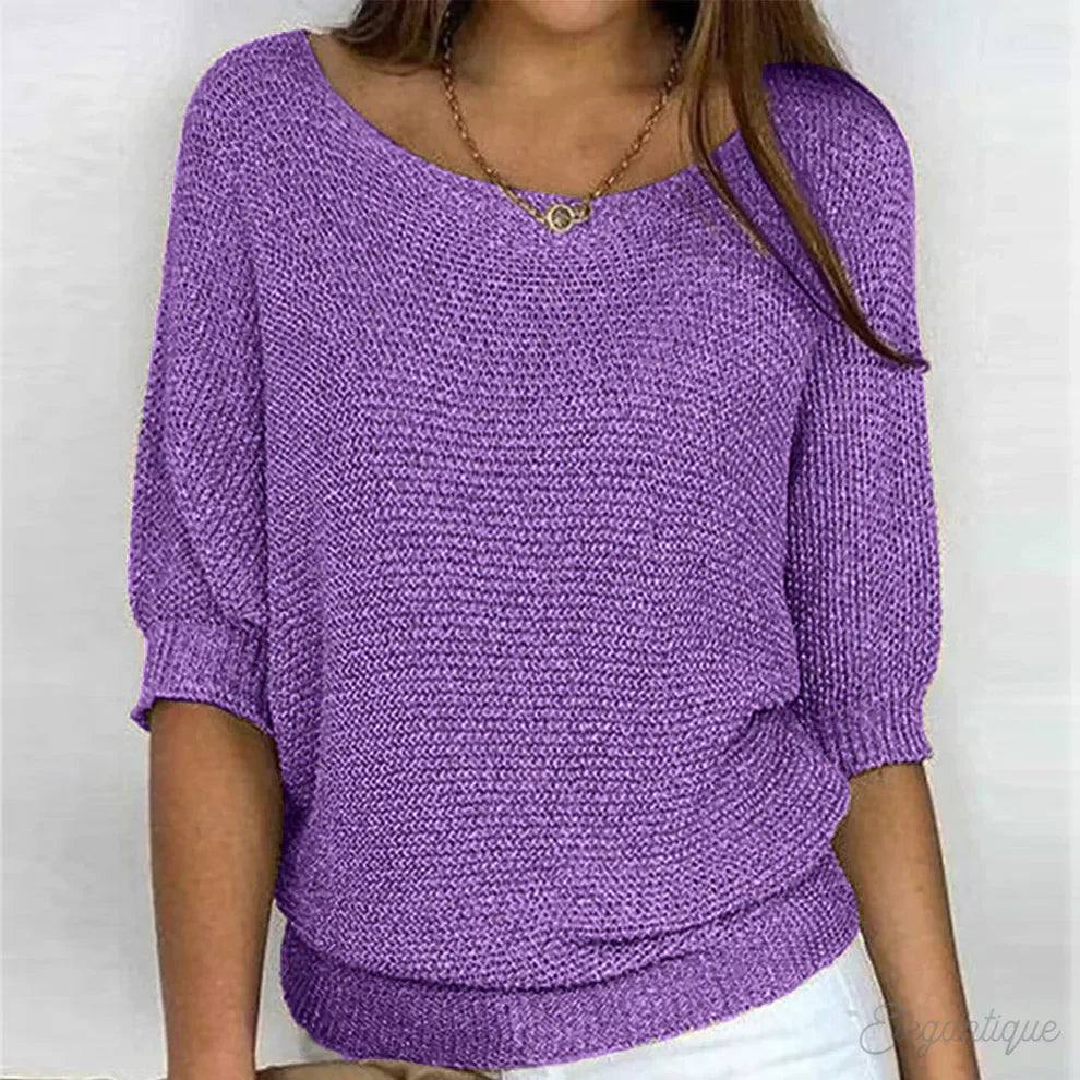 Anabella™ - Eleganter Wickelstrickpullover