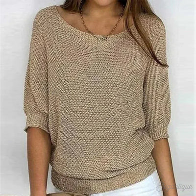 Anabella™ - Eleganter Wickelstrickpullover