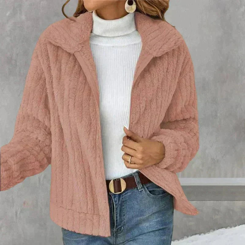 Sandy | Stilvolle Plüsch-Cardigan